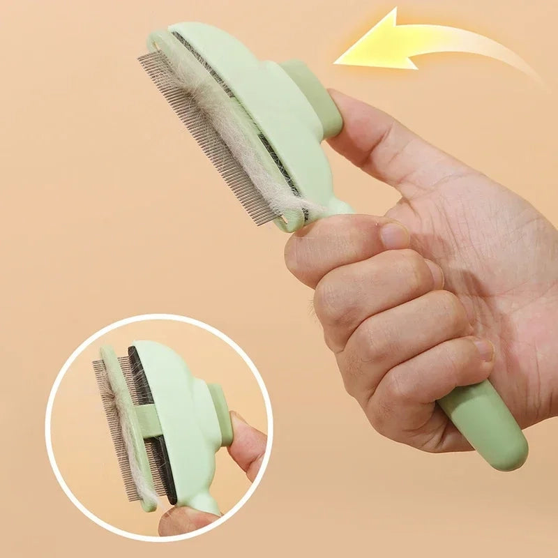 Self-Cleaning Pet Hair Removal Comb