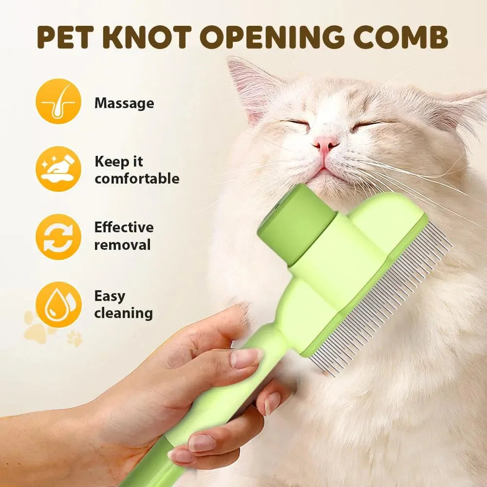 Self-Cleaning Pet Grooming Brush