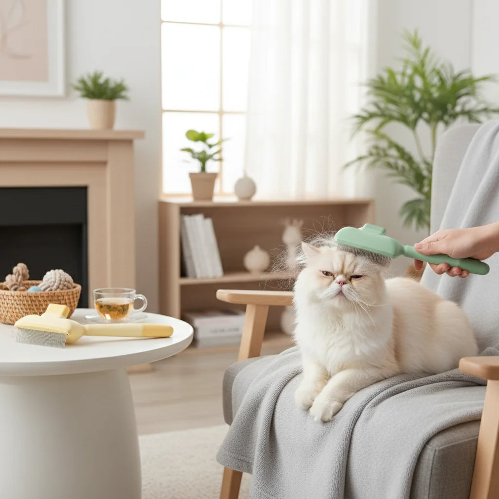 Self-Cleaning Pet Hair Removal Comb
