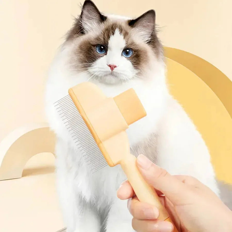 Self-Cleaning Pet Grooming Brush